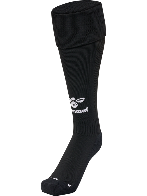 hmlESSENTIAL FOOTBALL SOCKS, BLACK/WHITE, packshot