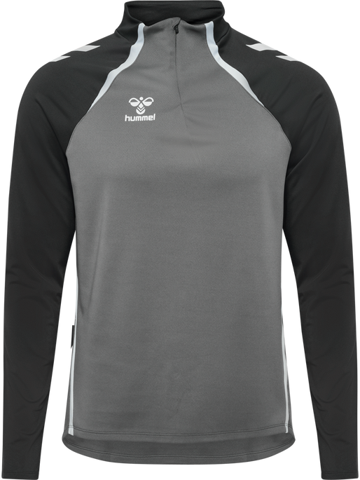 hmlLEAD 2.0 HALF ZIP, STEEL GRAY/ASPHALT, packshot