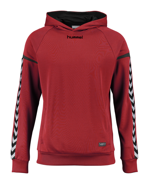 Stræbe discolor ale hummel AUTH. CHARGE POLY HOODIE - TRUE RED | hummel.net