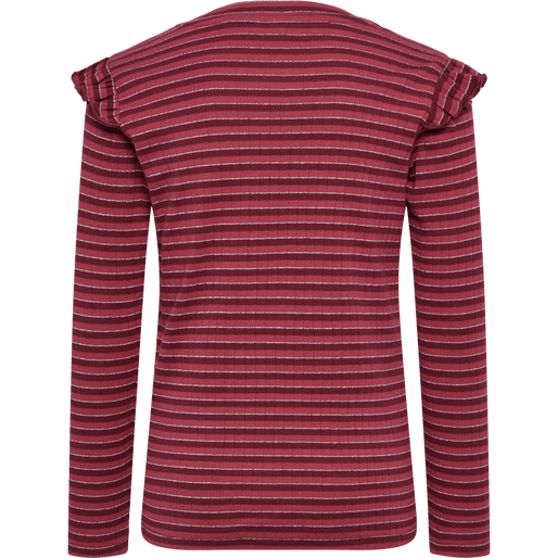 hmlMERLE T-SHIRT L/S, CORDOVAN, packshot