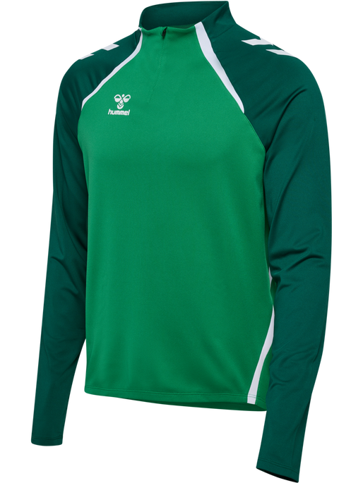 hmlLEAD 2.0 HALF ZIP, JELLY BEAN/EVERGREEN, packshot