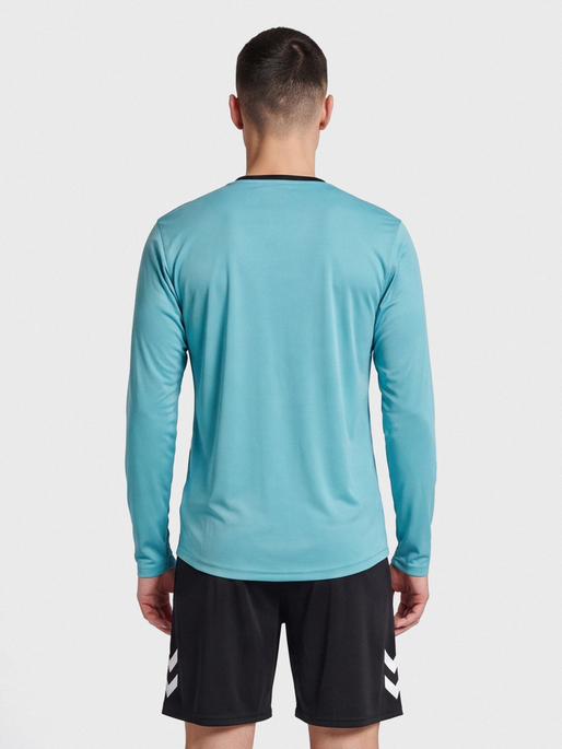 hmlREFEREE CHEVRON JERSEY L/S, SCUBA BLUE, model