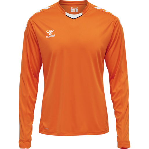 hmlCORE XK POLY JERSEY L/S, ORANGE TIGER hmlCORE XK POLY JERSEY L/S, ORANGE TIGER, packshot