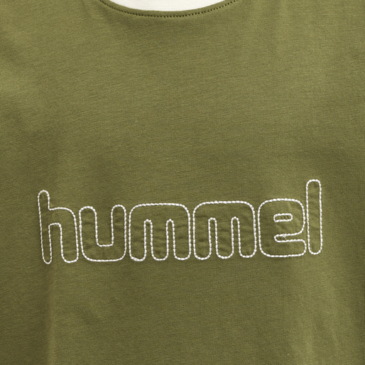 hmlCLOUD T-SHIRT S/S, OLIVE BRANCH, packshot