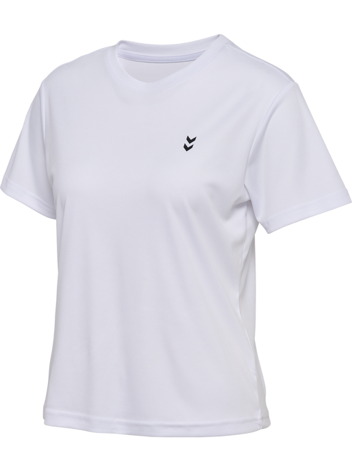 hmlPULSE TRAINING W T-SHIRT S/S, WHITE, packshot
