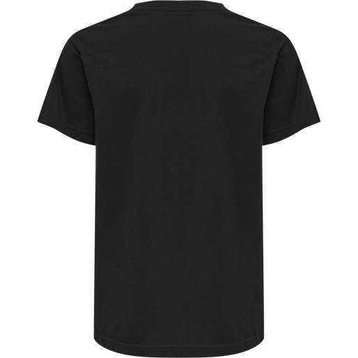hmlRED BASIC T-SHIRT S/S KIDS, BLACK, packshot