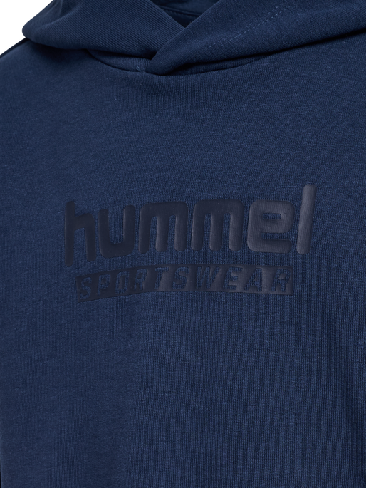 hmlJR BASE HOODIE, DRESS BLUES, packshot