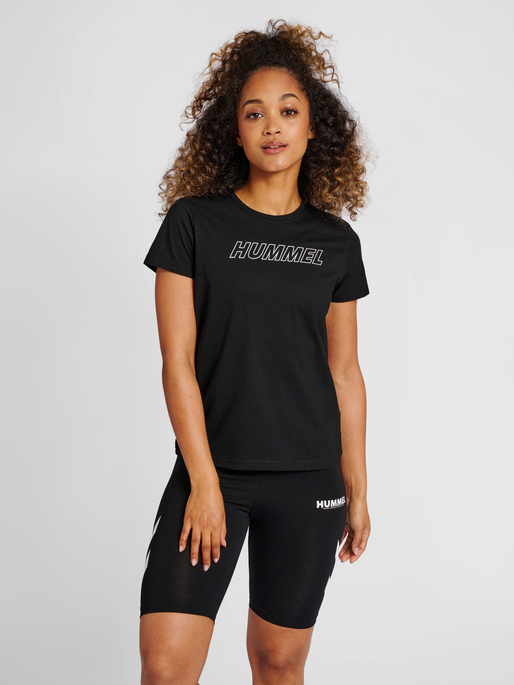 hummel TE CALI 2-PACK COTTON T-SHIRT - BLACK