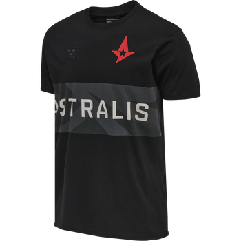 ASTRALIS T-SHIRT S/S, BLACK, packshot