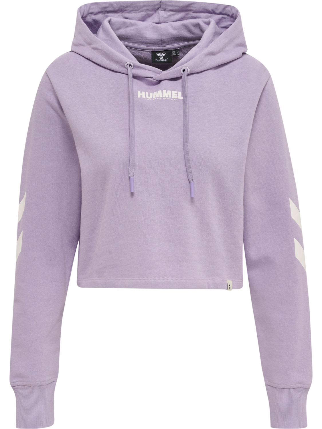 hmlLEGACY WOMAN CROPPED HOODIE, HEIRLOOM LILAC, packshot