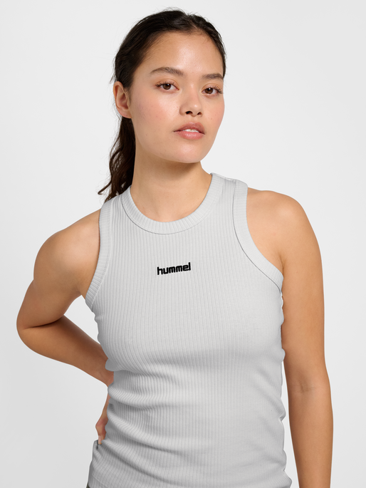hmlFOUNDATION RIB TANK TOP, BLANC DE BLANC, model
