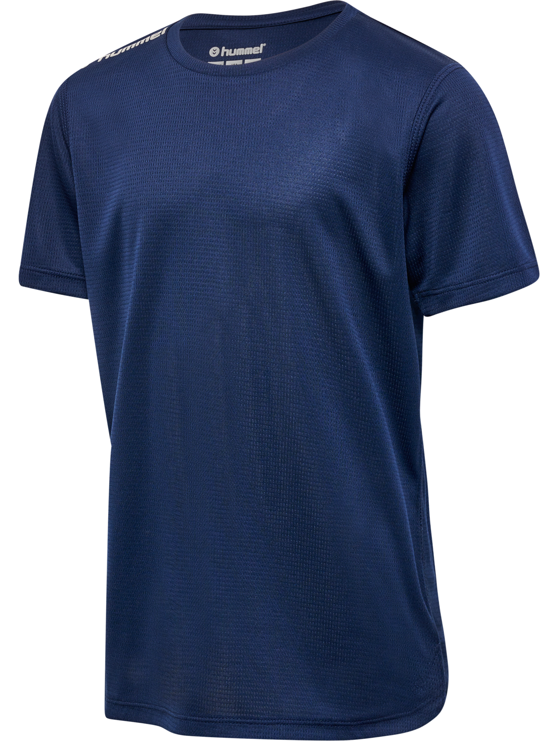 hmlRUN JERSEY S/S KIDS, BLACK IRIS, packshot