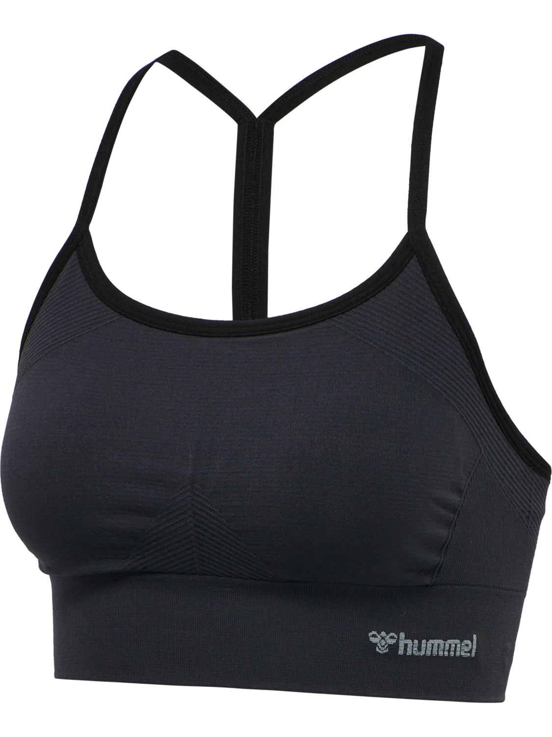 hmlTIFFY SEAMLESS SPORTS TOP, BLACK, packshot