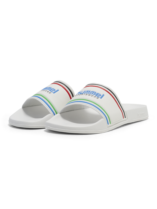 POOL SLIDE RT, WHITE/MULTICOLOR, packshot