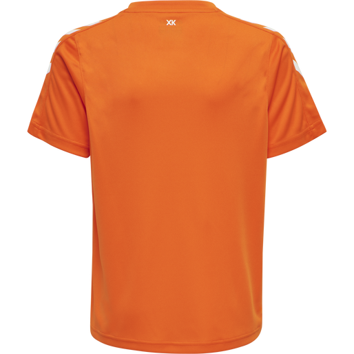 hmlCORE XK POLY JERSEY S/S KIDS, ORANGE TIGER, packshot