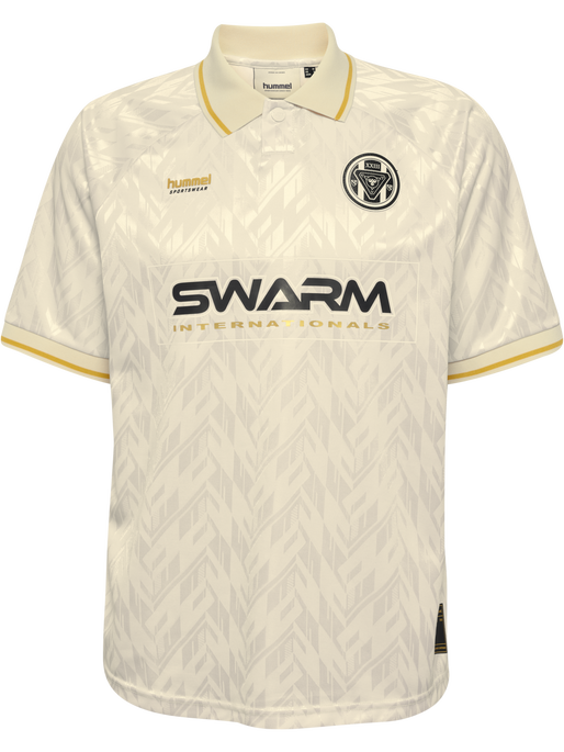 hmlLOOSE BAY SOCCER JERSEY S/S, BLANC DE BLANC hmlLOOSE BAY SOCCER JERSEY S/S, BLANC DE BLANC, packshot