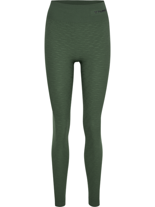 hmlMT FOCUS SEAMLESS HW TIGHTS, CLIMBING IVY, packshot