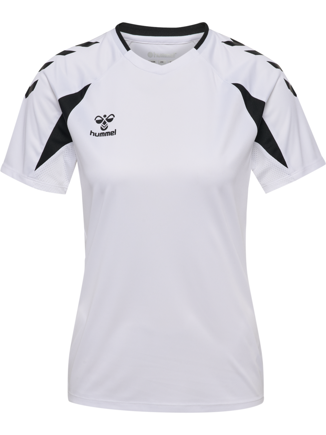 hmlCORE 2.0 JERSEY S/S WOMAN, WHITE/BLACK, packshot