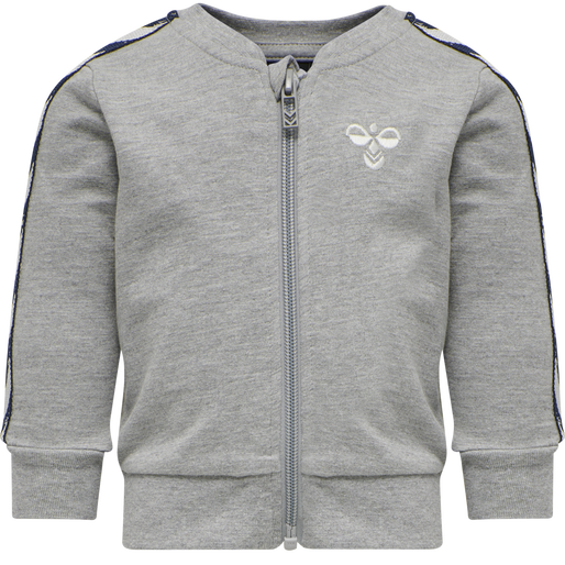 hmlBILLE TRACKSUIT, GREY MELANGE, packshot
