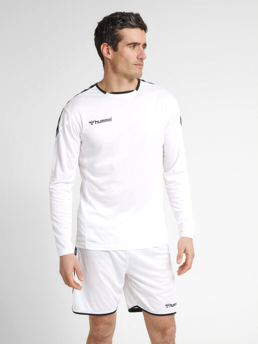 hmlAUTHENTIC POLY JERSEY L/S, WHITE, model