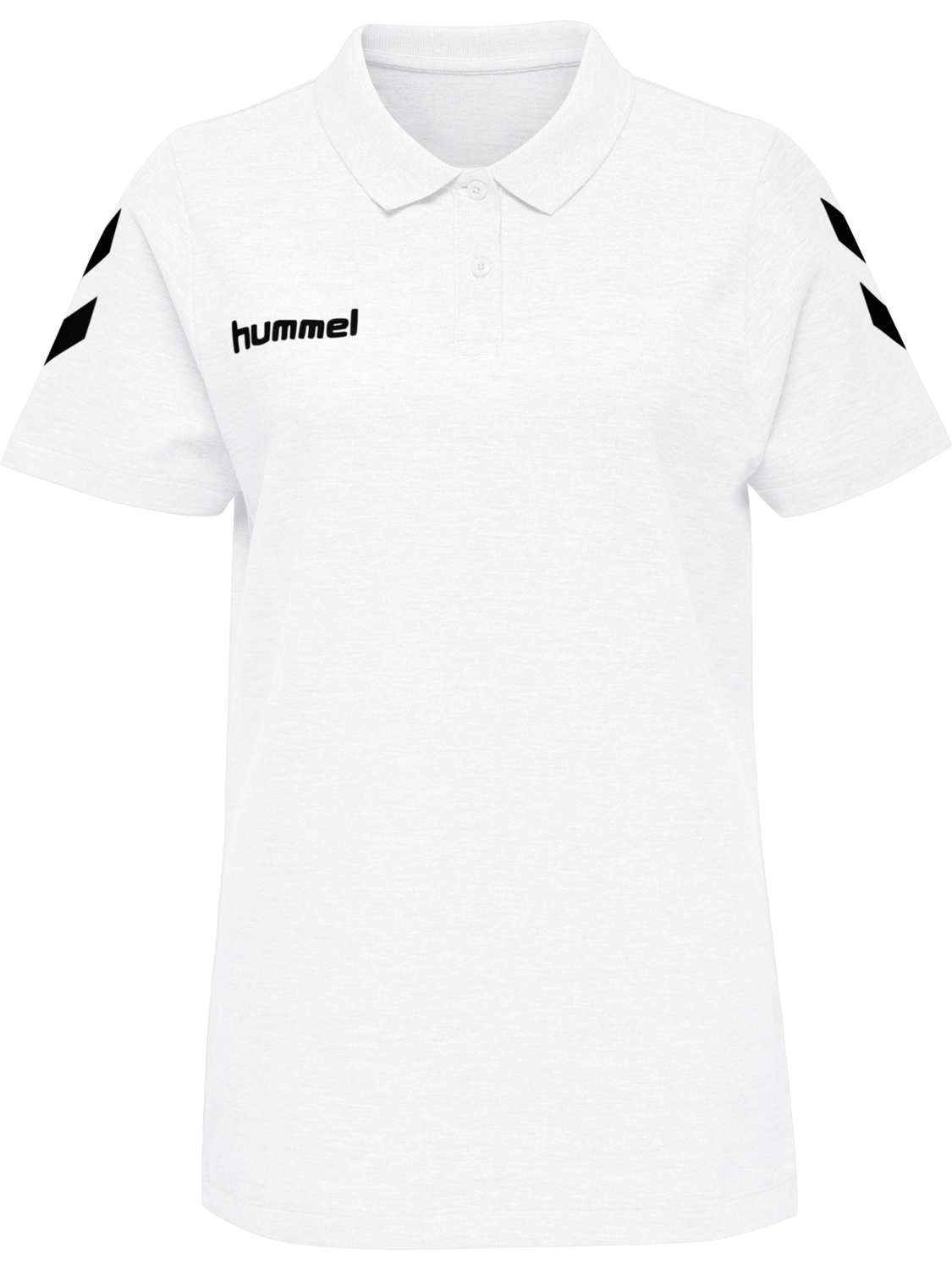 HMLGO COTTON POLO WOMAN, WHITE, packshot