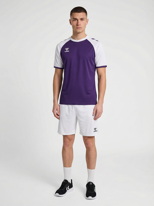 hmlMATCH LEAGUE JERSEY S/S, ACAI/WHITE, model