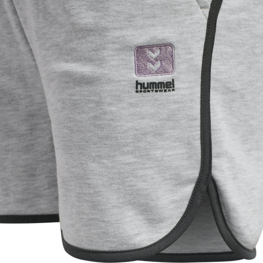 hmlLGC YOKO SHORTS, LIGHT GREY MELANGE, packshot