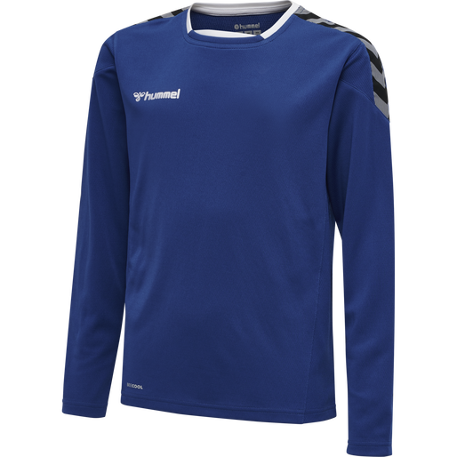 hmlAUTHENTIC KIDS POLY JERSEY L/S, TRUE BLUE, packshot
