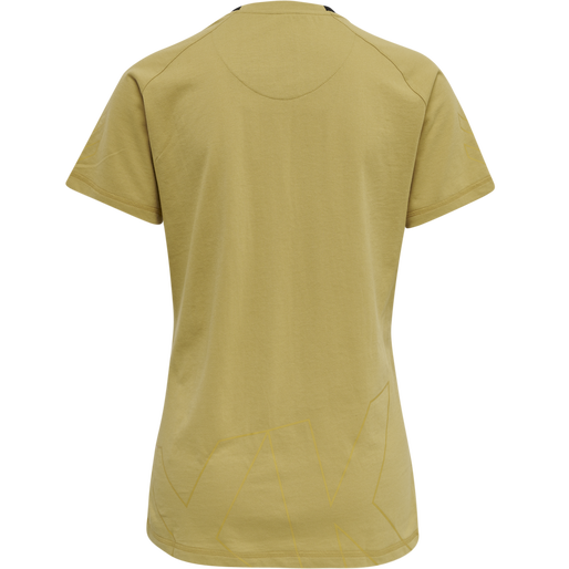 hmlCIMA XK T-SHIRT S/S WOMAN, ANTIQUE GOLD, packshot