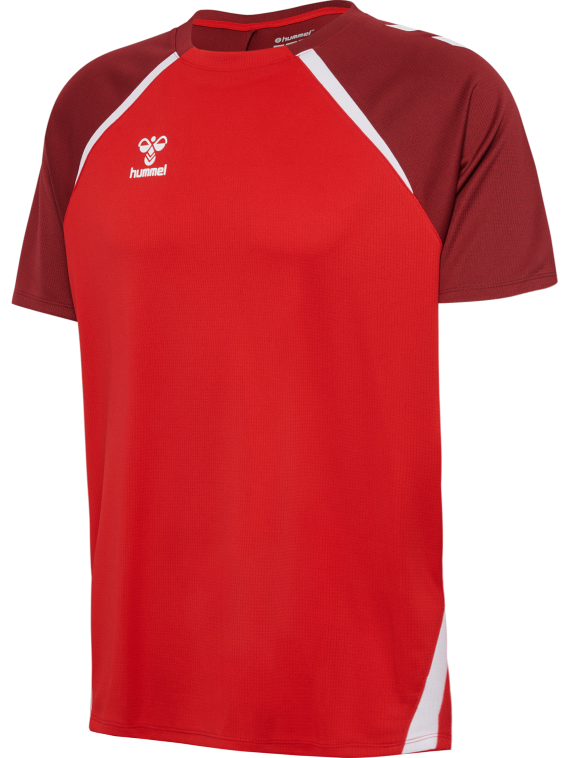 hmlLEAD 2.0 JERSEY S/S, TRUE RED/MAROON, packshot