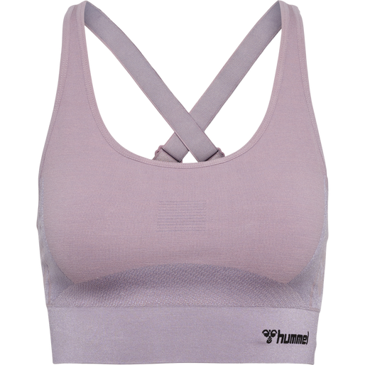 hmlCLEA SEAMLESS  SPORTS TOP, NIRVANA MELANGE, packshot