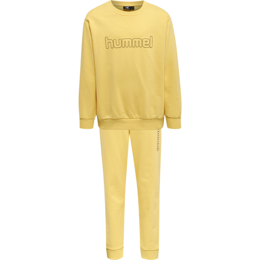 hmlCLOUD TRACKSUIT, CORNSILK, packshot