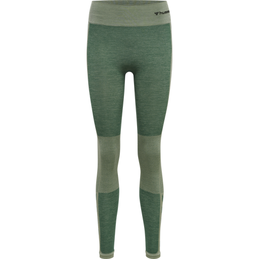 hmlCLEA SEAMLESS MID WAIST TIGHTS, LAUREL WREATH, packshot