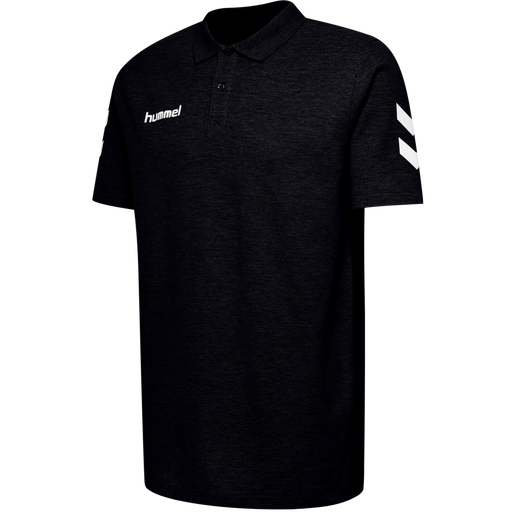 HMLGO COTTON POLO, BLACK HMLGO COTTON POLO, BLACK, packshot