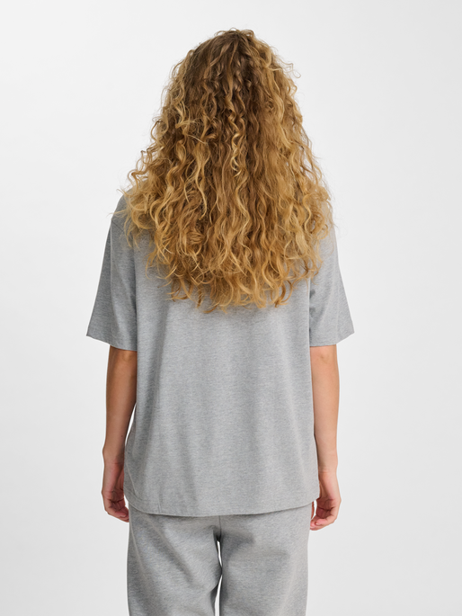 hummel LOOSE T-SHIRT BEE S/S - GREY MELANGE | hummel.net