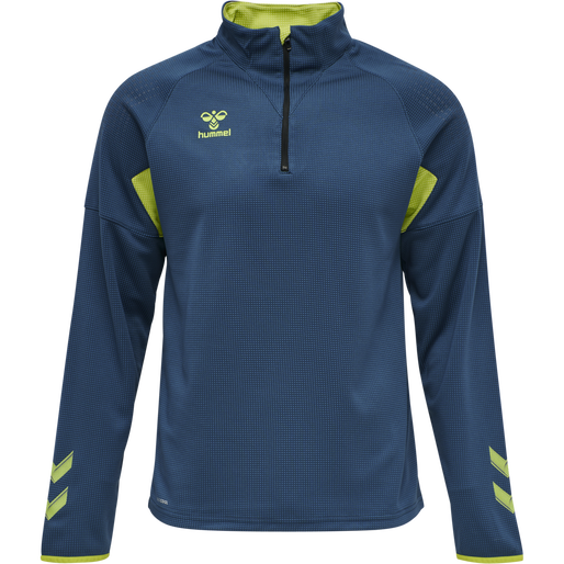 hmlLEAD PRO HALF ZIP, DARK DENIM, packshot