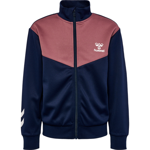 hmlMOLIN ZIP JACKET, BLACK IRIS/WISTFUL MAUVE, packshot