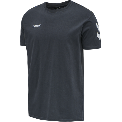 HMLGO COTTON T-SHIRT S/S, INDIA INK HMLGO COTTON T-SHIRT S/S, INDIA INK, packshot