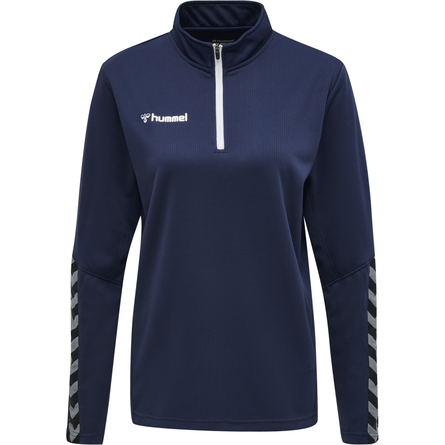 hmlAUTHENTIC HALF ZIP SWEATSHIRT WO, MARINE, packshot