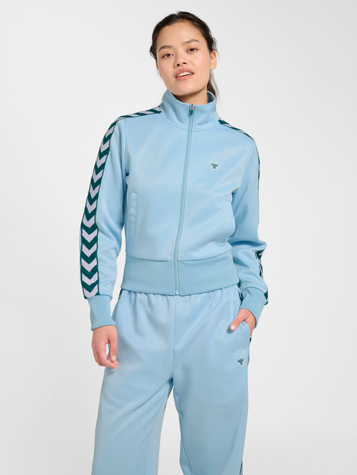 Short Logotape Trackjacket, LIGHT BLUE/TEAL, model