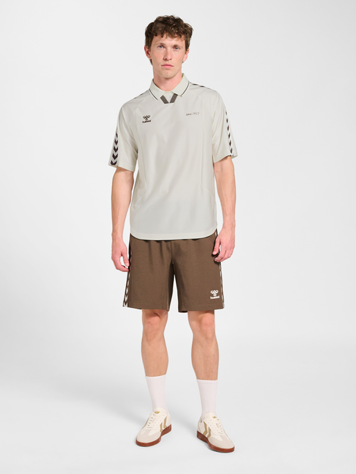 hmlROOT SOCCER JERSEY S/S, CANNOLI CREAM, model