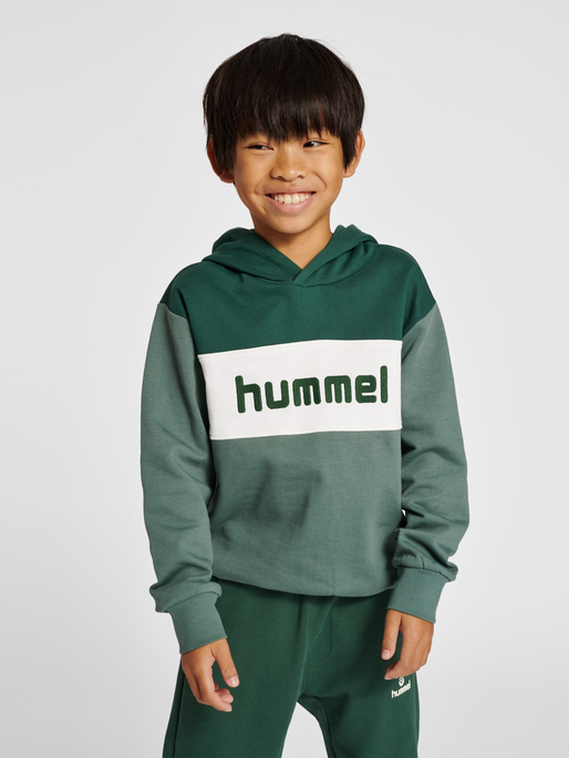 hmlMORTEN HOODIE, PINENEEDLE, model