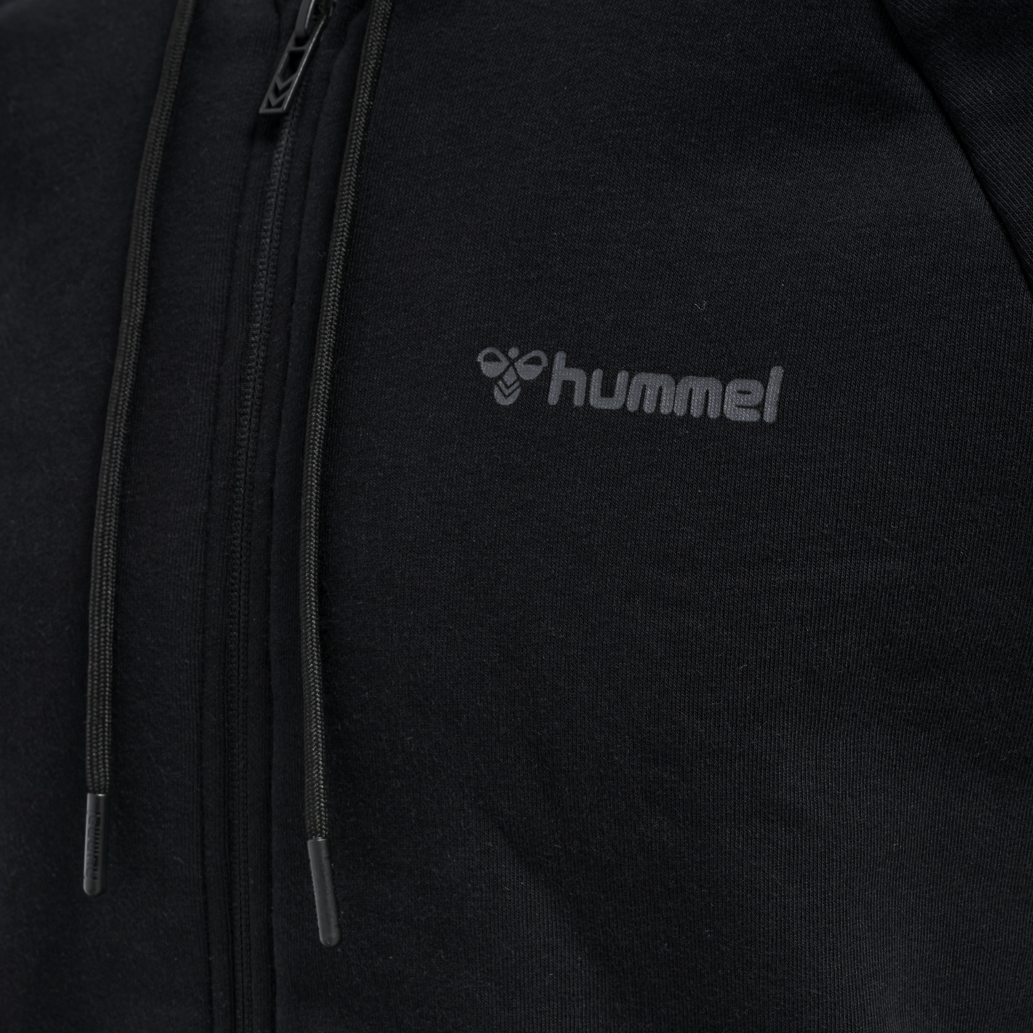 hmlISAM ZIP HOODIE, BLACK, packshot