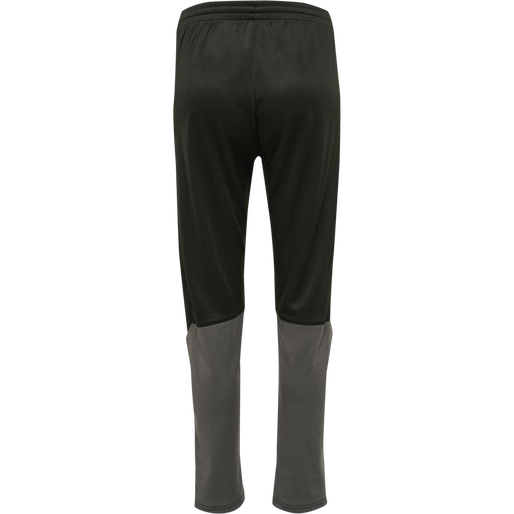 hmlONGRID POLY PANTS WO, JET BLACK/FORGED IRON, packshot