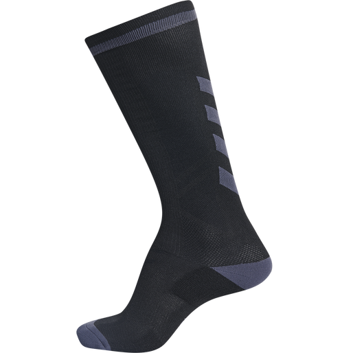 ELITE INDOOR SOCK HIGH, BLACK, packshot