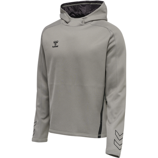 hmlCIMA XK HOODIE, GREY MELANGE, packshot