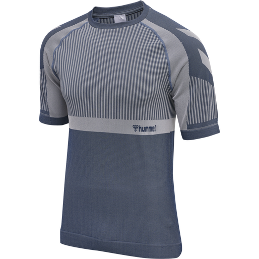 hmlMT UNIT SEAMLESS T-SHIRT, INSIGNIA BLUE/CHATEAU GRAY hmlMT UNIT SEAMLESS T-SHIRT, INSIGNIA BLUE/CHATEAU GRAY, packshot