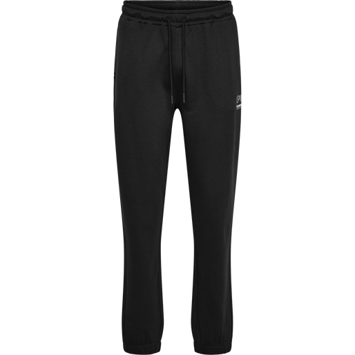 hmlLP10 LOOSE SWEATPANTS, BLACK, packshot