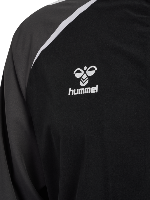 hmlLEAD 2.0 WOVEN JACKET, BLACK/ASPHALT, packshot