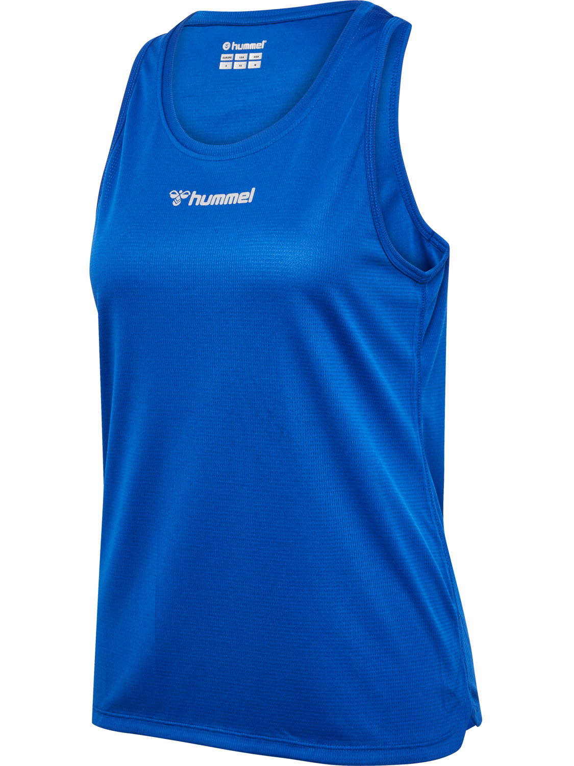 hmlRUN SINGLET S/L WOMAN, TRUE BLUE, packshot